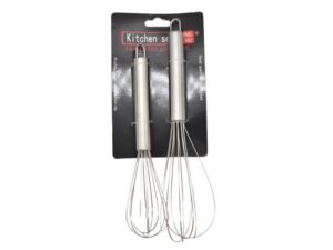 Set de batidores de cocina x2 unidades. Medidas: 22cm. / 27cm. 