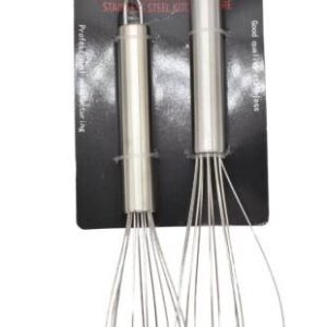 Set de batidores de cocina x2 unidades. Medidas: 22cm. / 27cm.