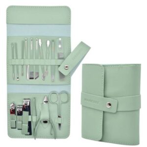 Set de manicura y pedicura en estuche 16pcs. Verde