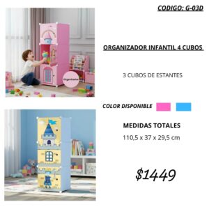ORGANIZADOR INFANTIL 4 CUBOS
