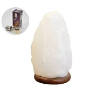 Lámpara de sal blanca 3 a 5 kg 22x14cm